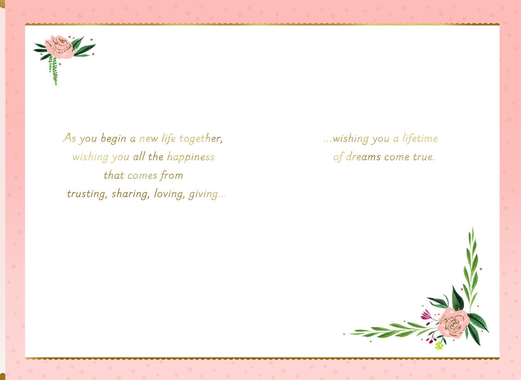 Wedding Cake Wishes Wedding Card