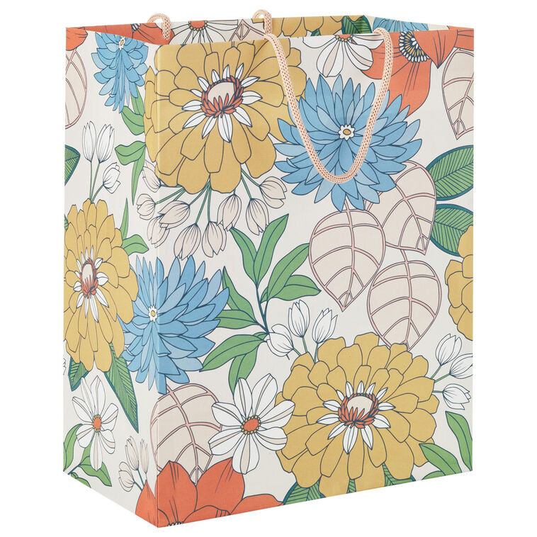 9.6" Mod Blossoms Medium Gift Bag