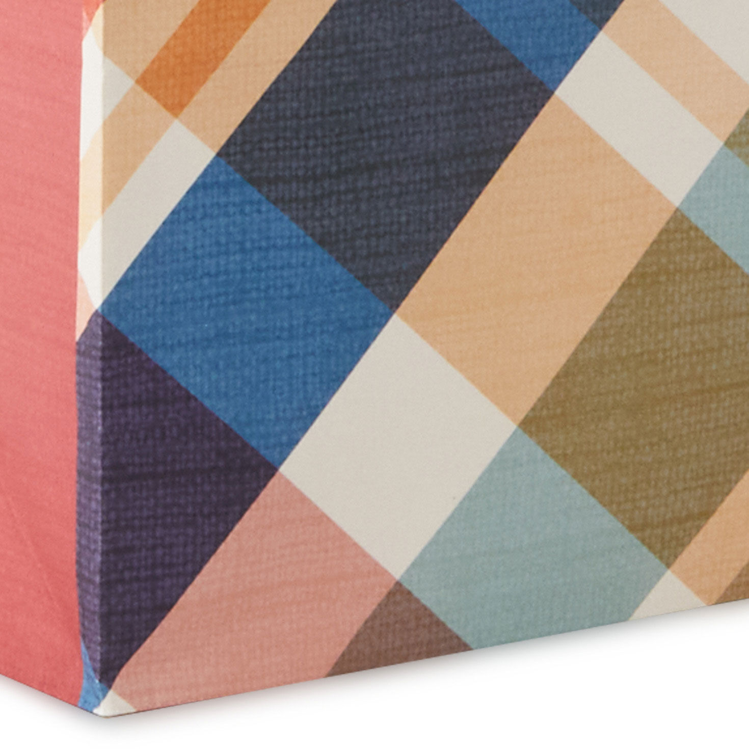 17" Brown and Blue Plaid Extra-Deep Gift Bag With Tissue Paper for only USD 7.99 | Hallmark
