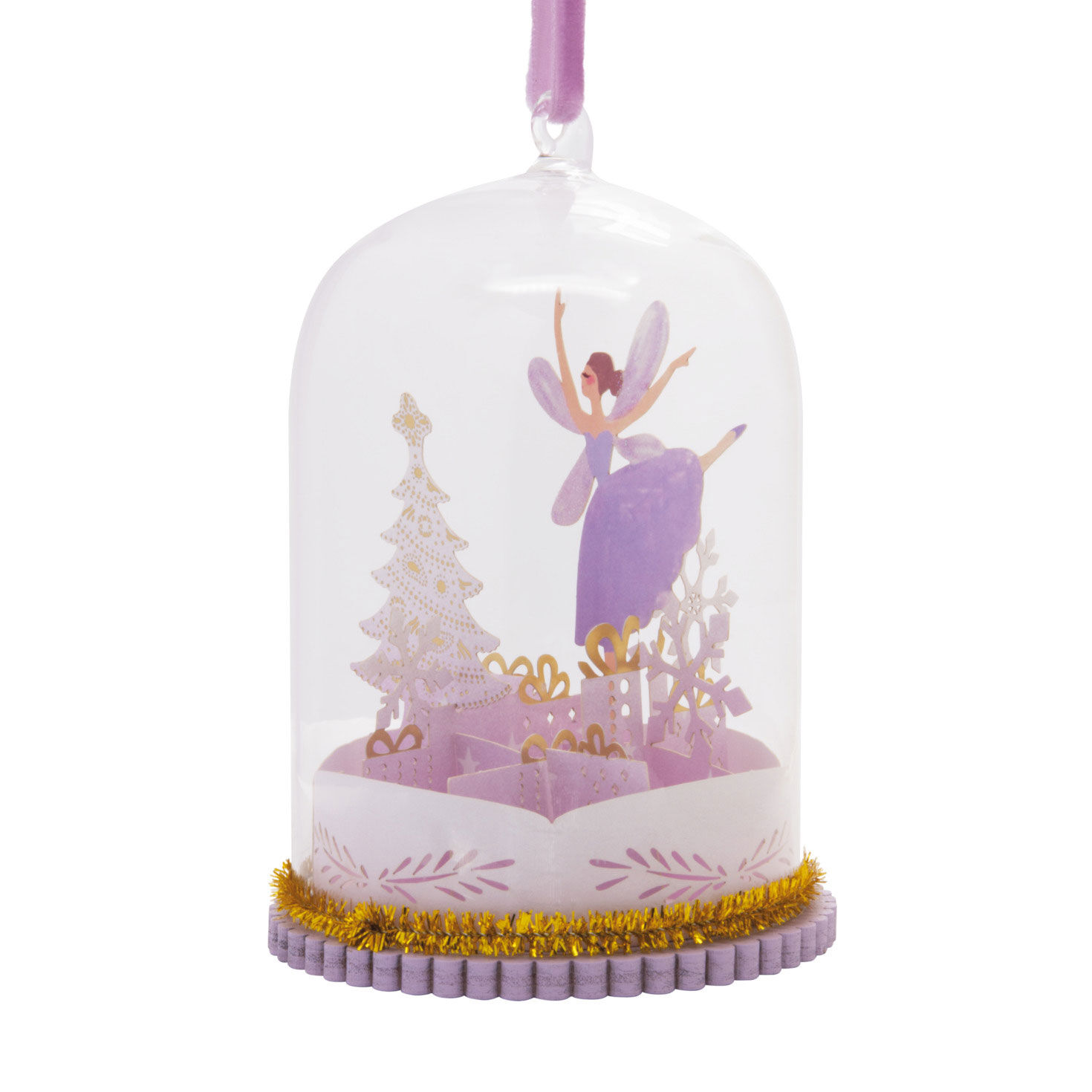 Fairy Glass Cloche Christmas Ornament  image number 5