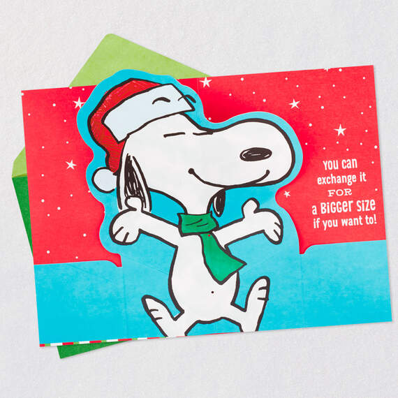Peanuts® Snoopy Hug Pop-Up Christmas Card, , large image number 3