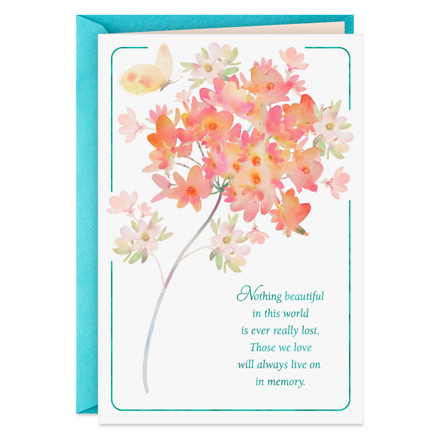 Your Loved One Will Always Live On in Memory Sympathy Card