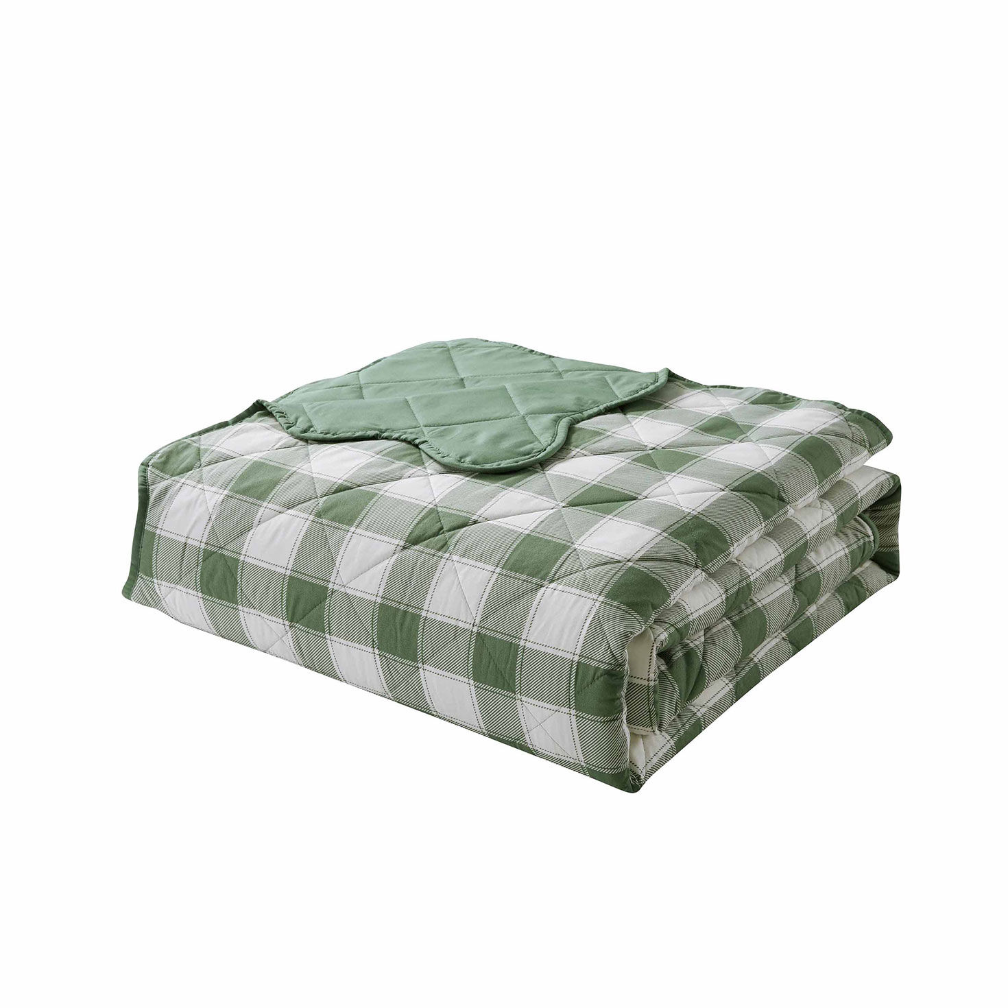 Hallmark Checkered Bliss Scalloped Reversible 3pc. Quilt Set, , large image number 2