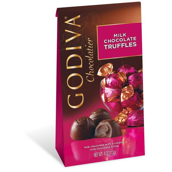 Godiva Chocolatier Individually Wrapped Milk Chocolate Truffles, , large image number 1