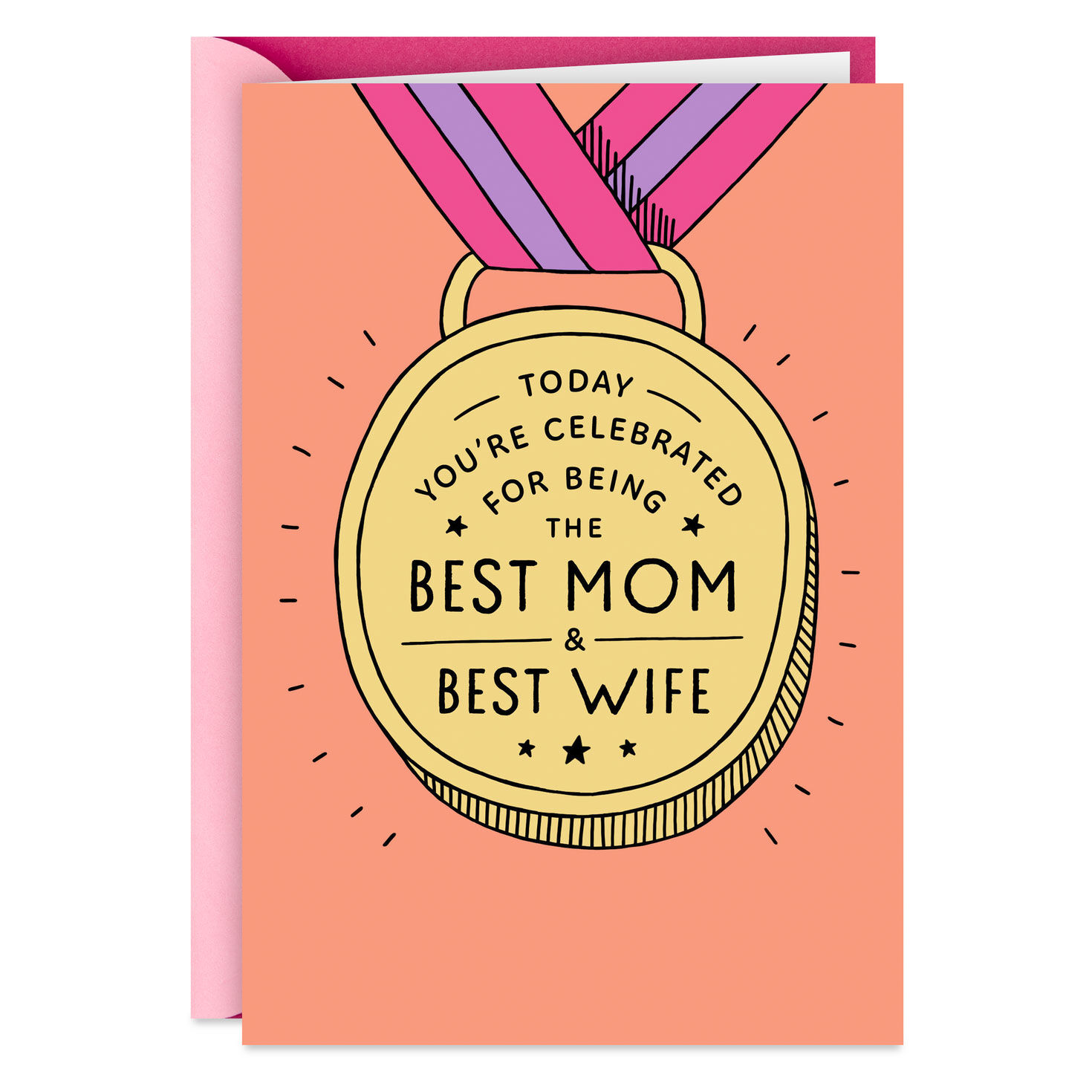 Hottest Mom Award Funny Mother's Day Card for Wife