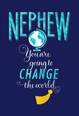 Change the World Graduation Card for Nephew, , large image number 1
