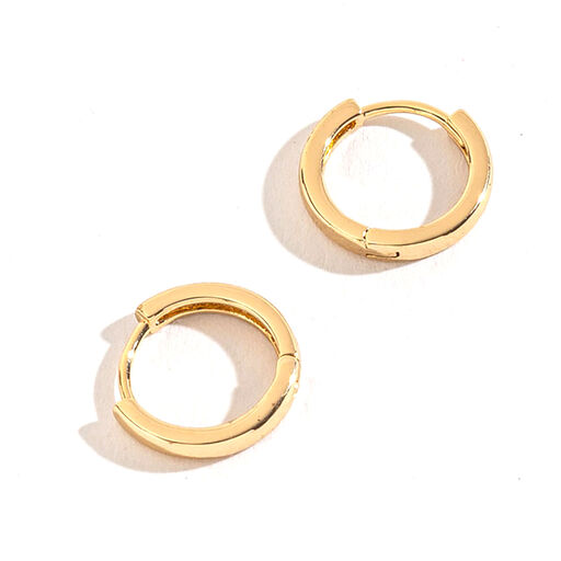 Howard's Jewelry Medium Gold Huggie Hoop Earrings, 