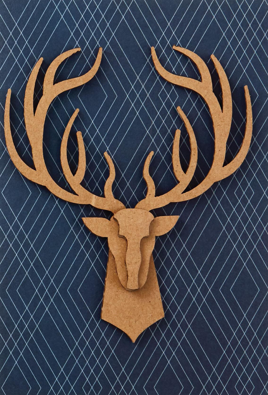 14-Point Buck Trophy Father's Day Card