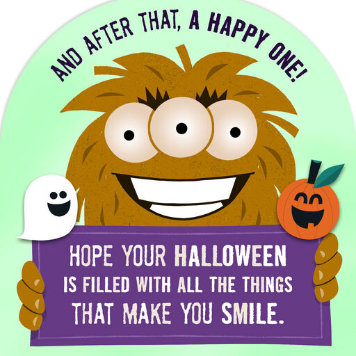 Put on a Scary Face Halloween Card, 