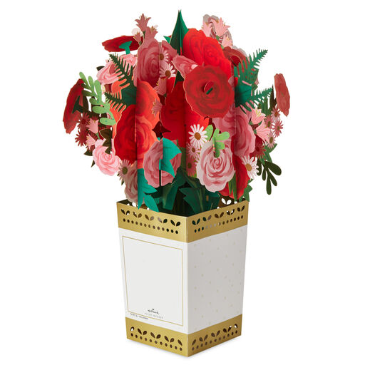 Jumbo Flower Bouquet 3D Pop-Up Card, 