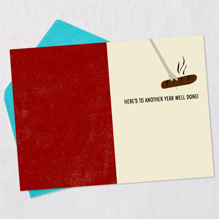 Over the Grill Funny Birthday Card, , large image number 3