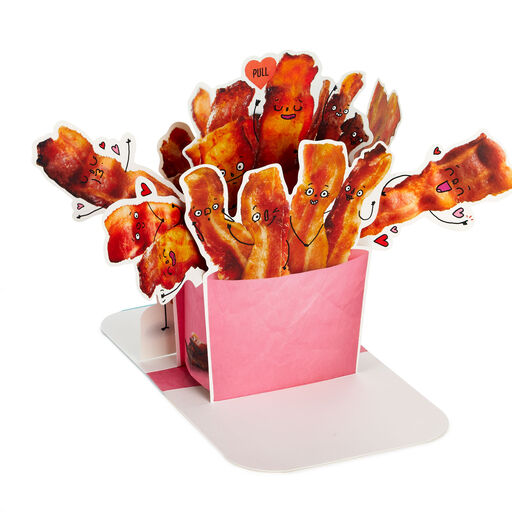 You're Better than Bacon Funny Pop-Up Card, 