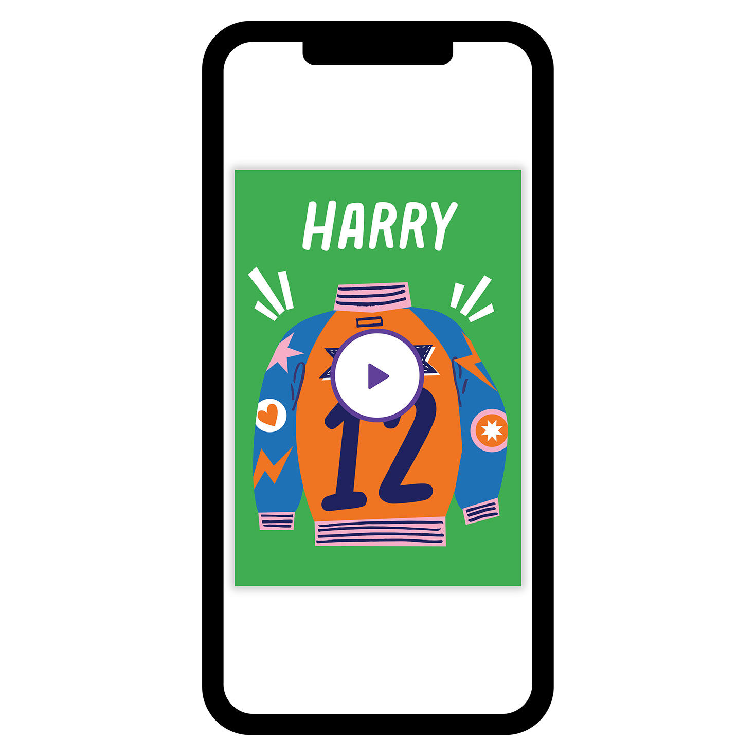 Fun Letter Jacket Birthday eCard