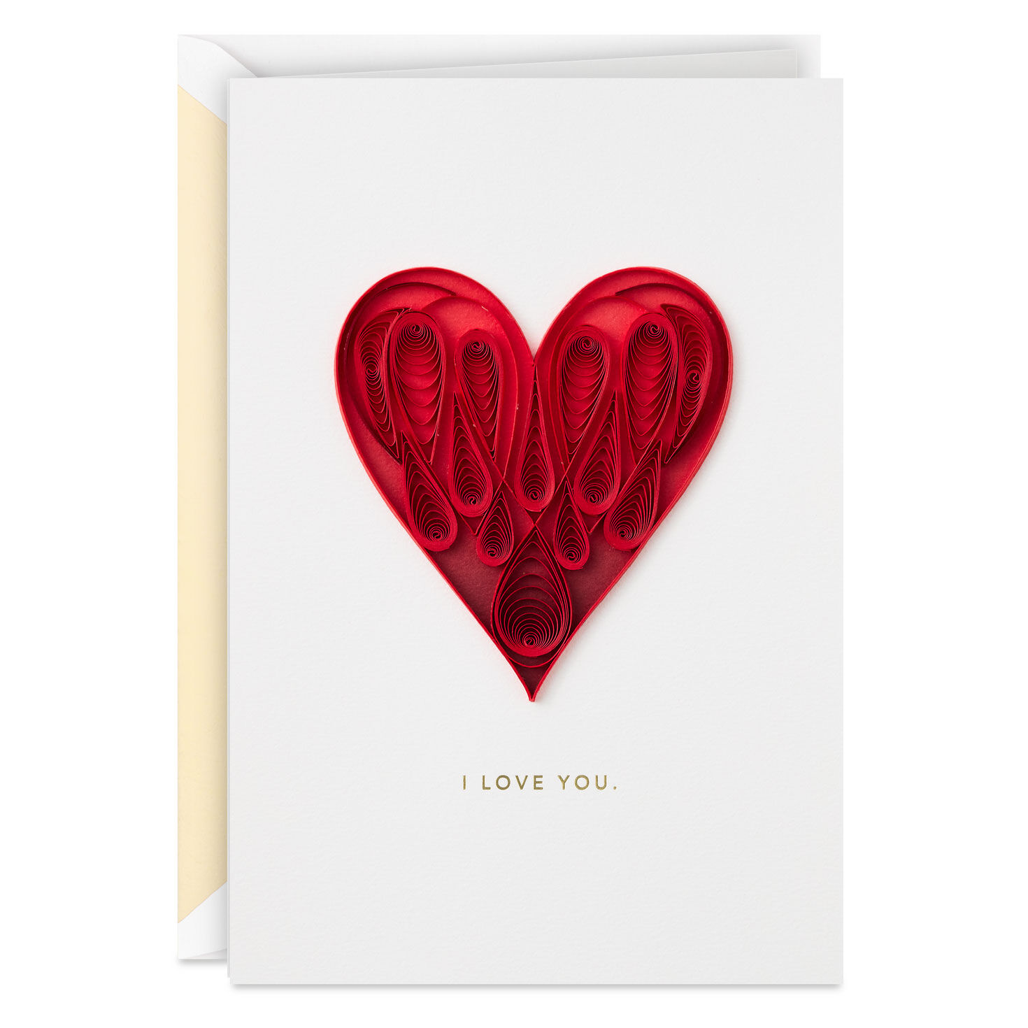 You Have My Heart Quilled Paper Handmade Love Card