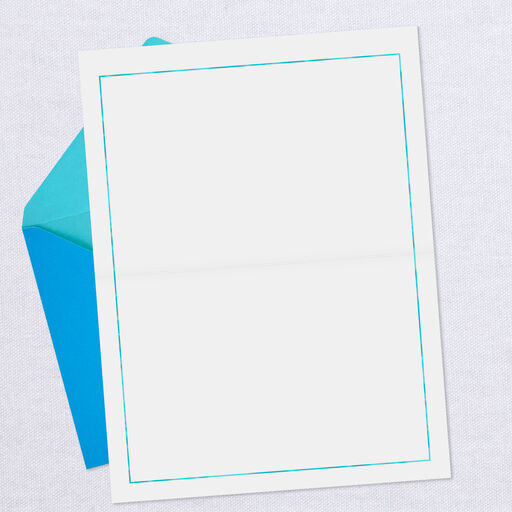 Marbleized Blank Thank-You Card, 