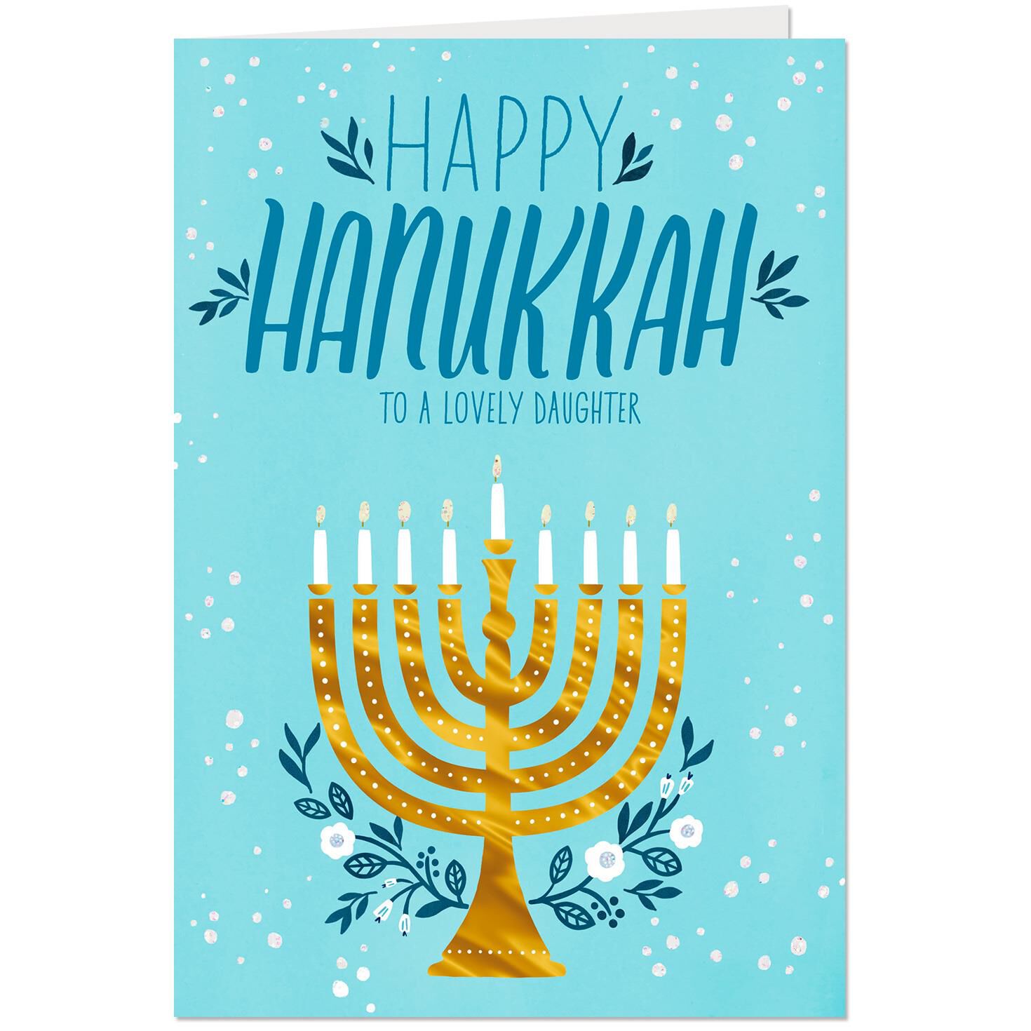 you light our life hanukkah card for daughter greeting cards hannukah card