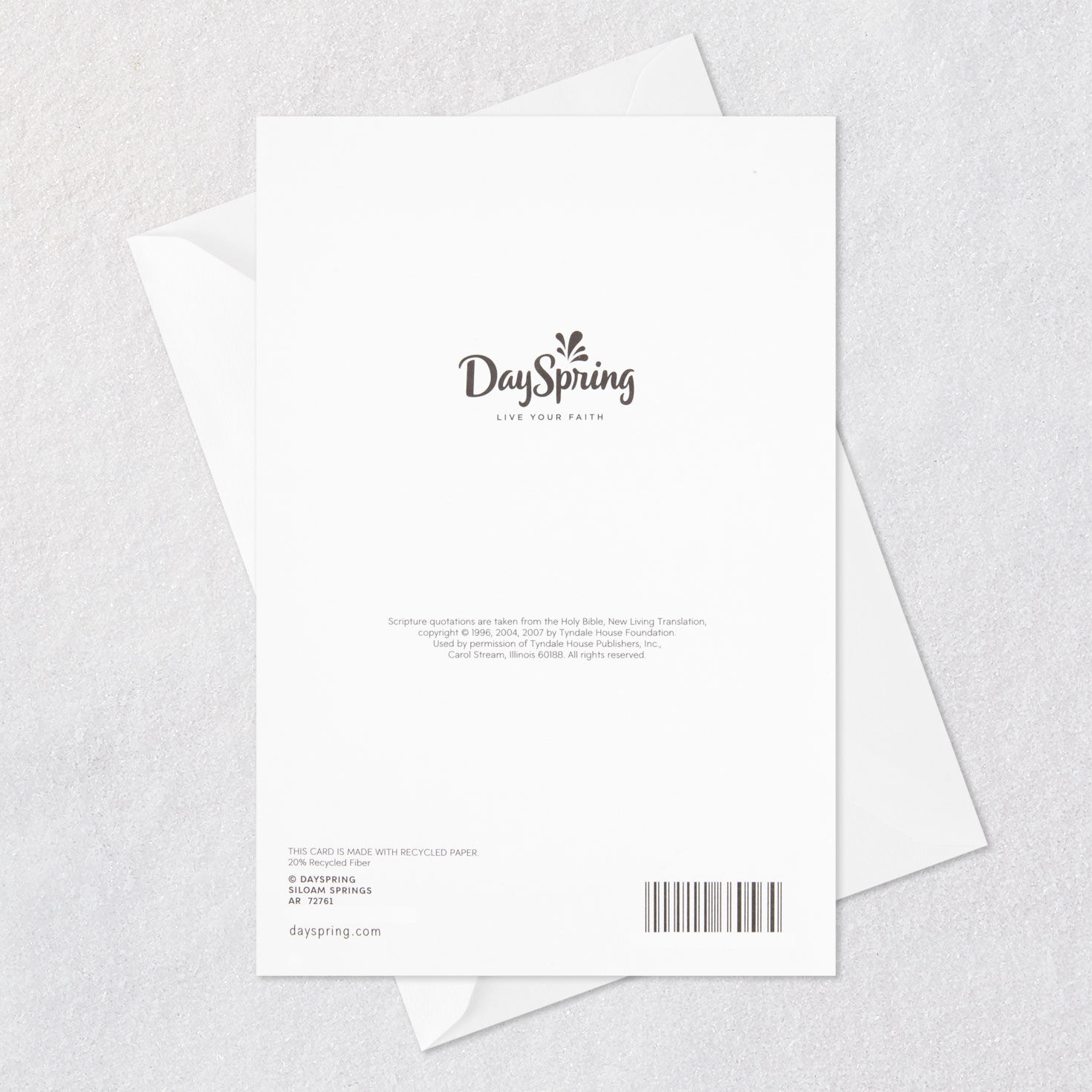 Flowers Religious Mother's Day Card for Mom Card Back with Envelope image number 8