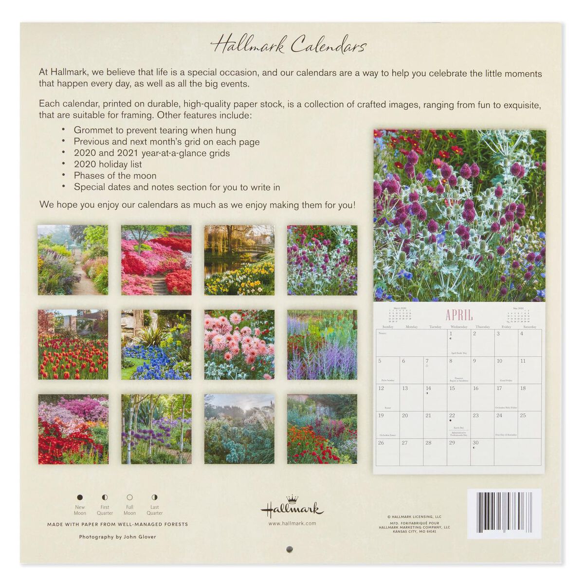 Gardens 2020 Wall Calendar, 12-Month - Calendars - Hallmark