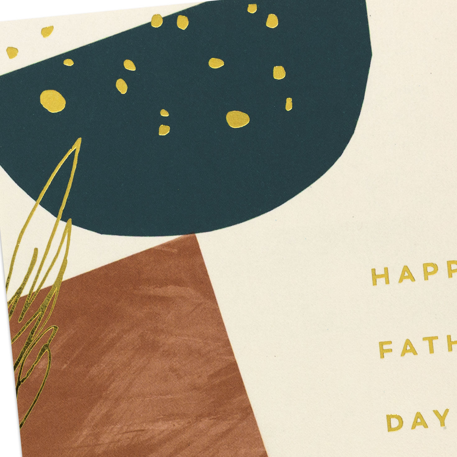 Earth Tone Shapes Signature Father's Day Card Card Front Detail image number 4