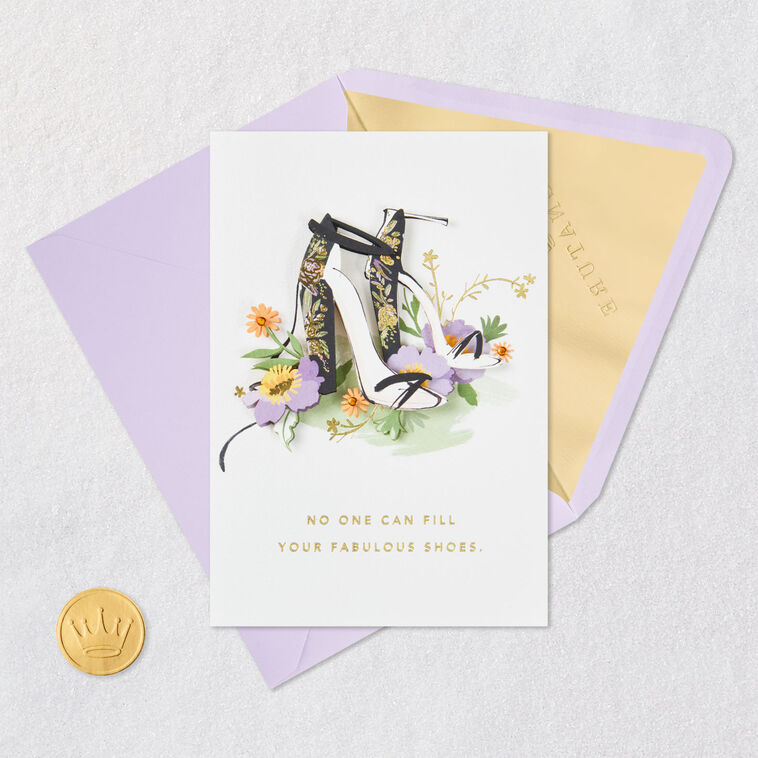 No One Can Fill Your Fabulous Shoes Birthday Card, , large image number 5