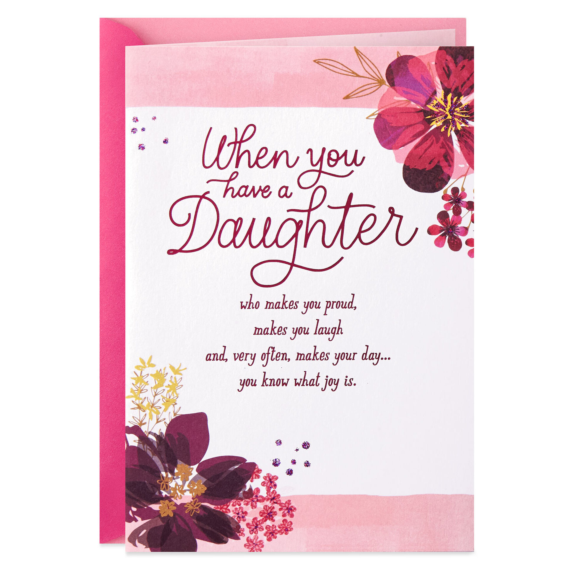 You Bring Me Joy Valentines Day Card For Daughter Greeting Cards 
