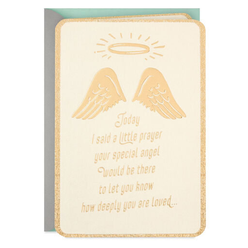 Guardian Angel Wishes Thinking of You Card, 