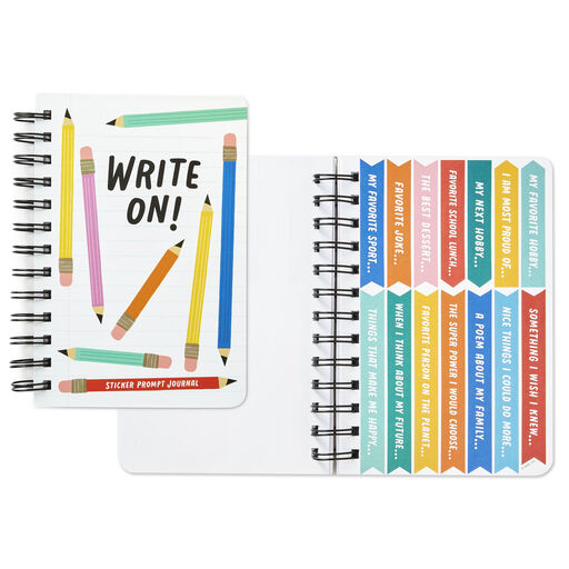 Write On! Prompted Journal With Stickers, 