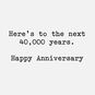 Dinosaurs and Hearts Funny Anniversary Card Sentiment image number 2