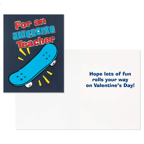 Games and Sports Kids Classroom Valentines Set With Cards, Stickers and Mailbox, , large image number 3