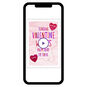 Personalized Distance Hearts & Map Valentine’s Day Card  image number 1