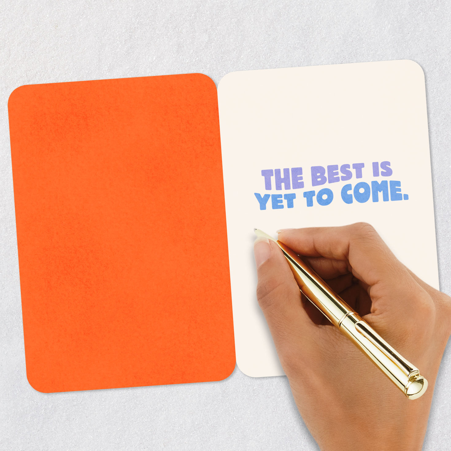 Believe Retro Lettering Encouragement Card Signing card image number 6