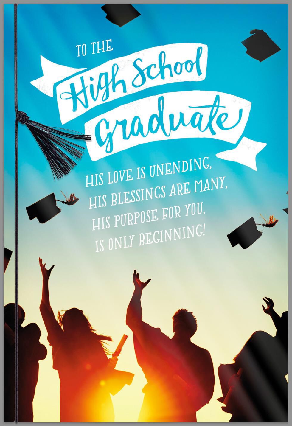All Things Are Possible Religious Graduation Card For High