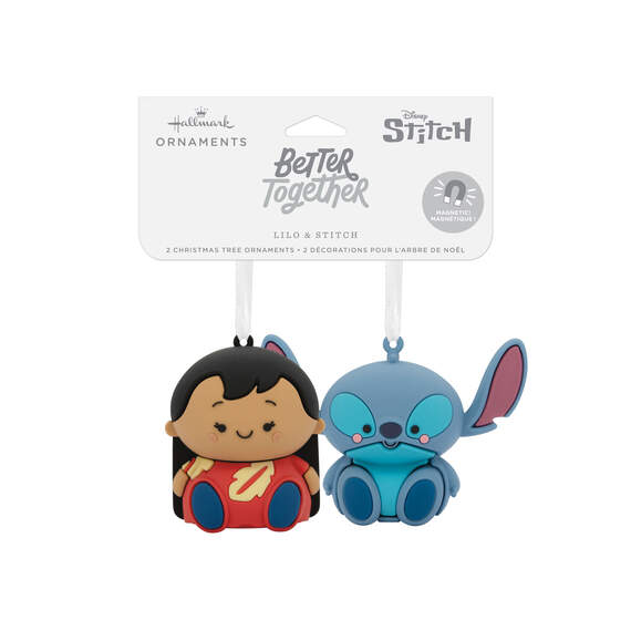 Better Together Disney Lilo & Stitch Magnetic Hallmark Ornaments, Set of 2, , large image number 4