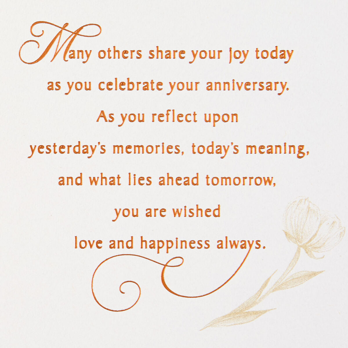 Yesterday's Memories and What Lies Ahead Anniversary Card - Greeting ...