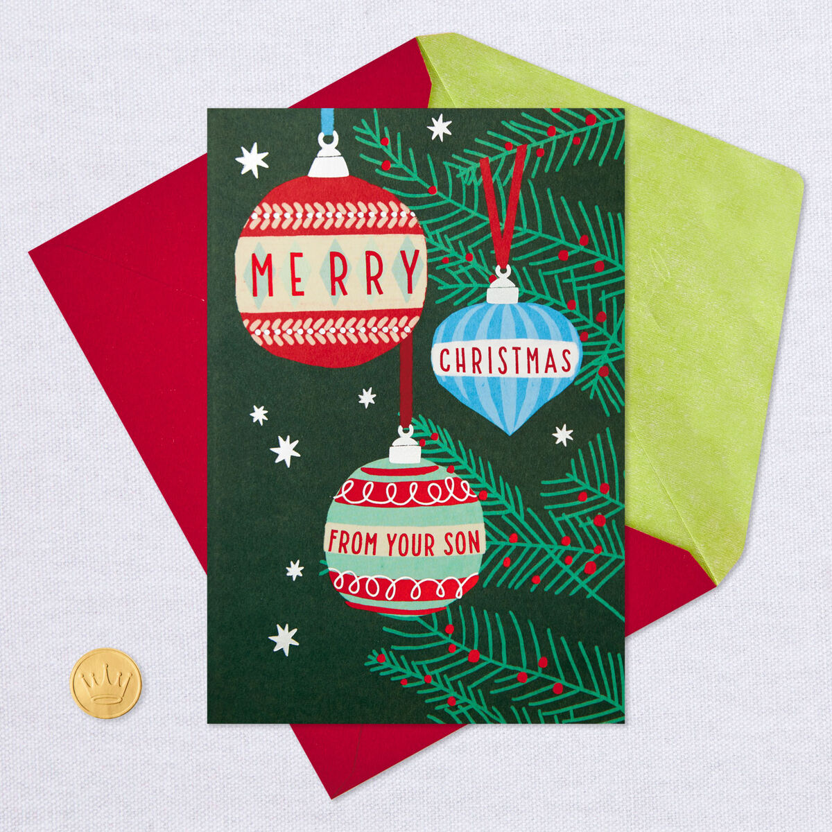 You Make Christmas Merry Christmas Card for Parents from Son - Greeting