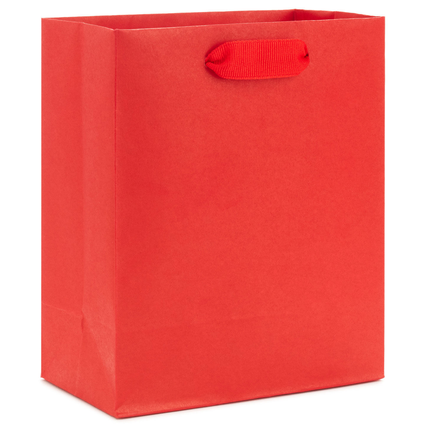 Solid Red Small Gift Bag Front image number 1