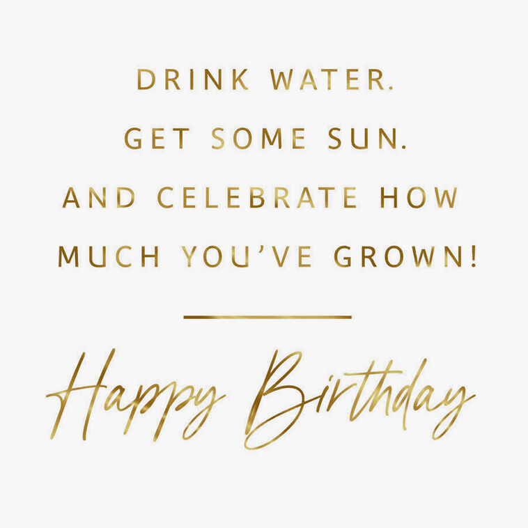 Treat Yourself Like a Plant Funny Birthday Card, , large image number 2