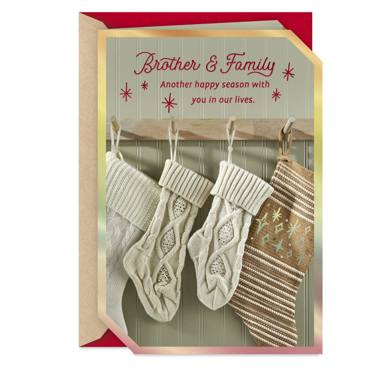 So Thankful for You Holiday Card for Brother and Family