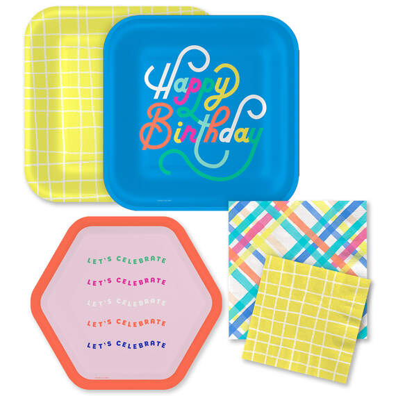 Bright Birthday Party Essentials Set, , large image number 1