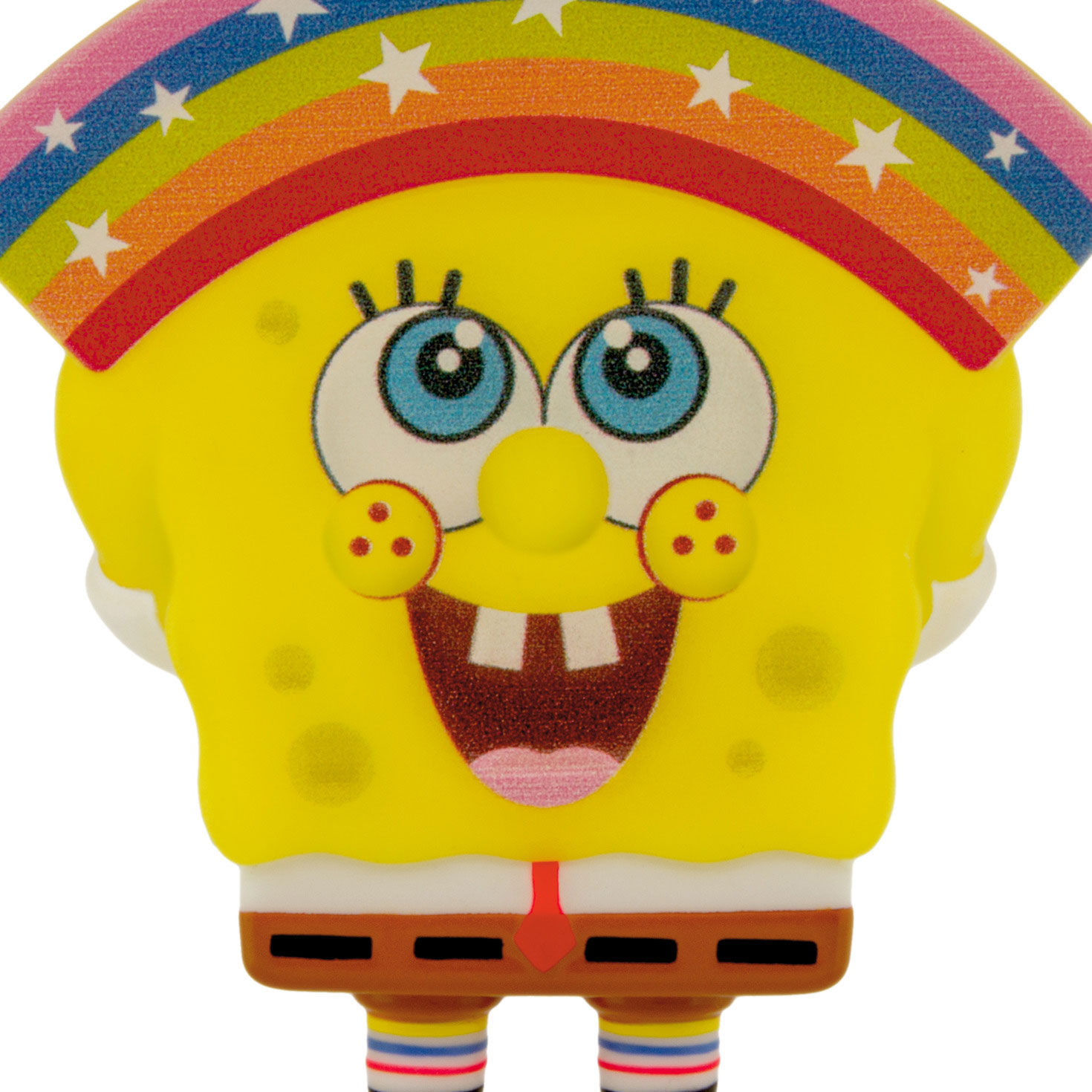 SpongeBob With Rainbow Christmas Ornament closeup detail image number 5