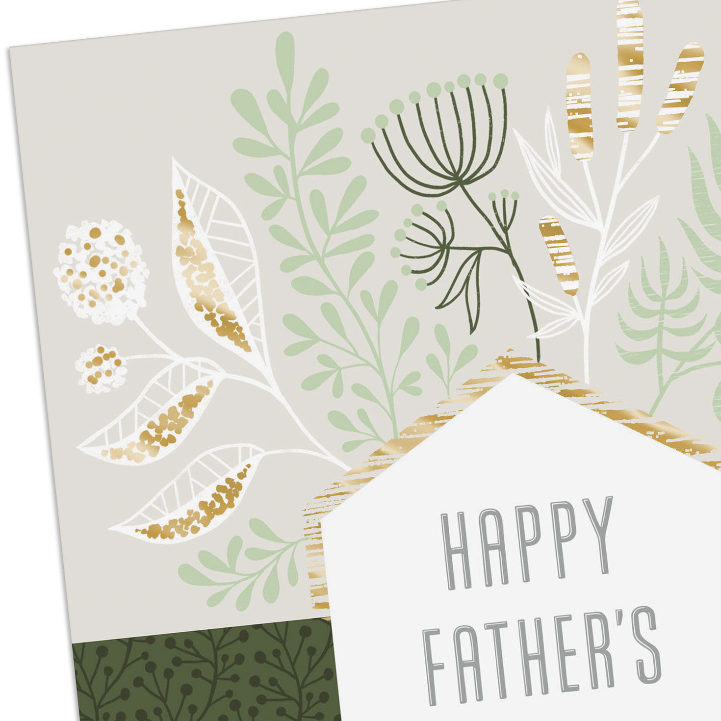 Elegant Leaves Father's Day Card Card Cover Detail image number 4