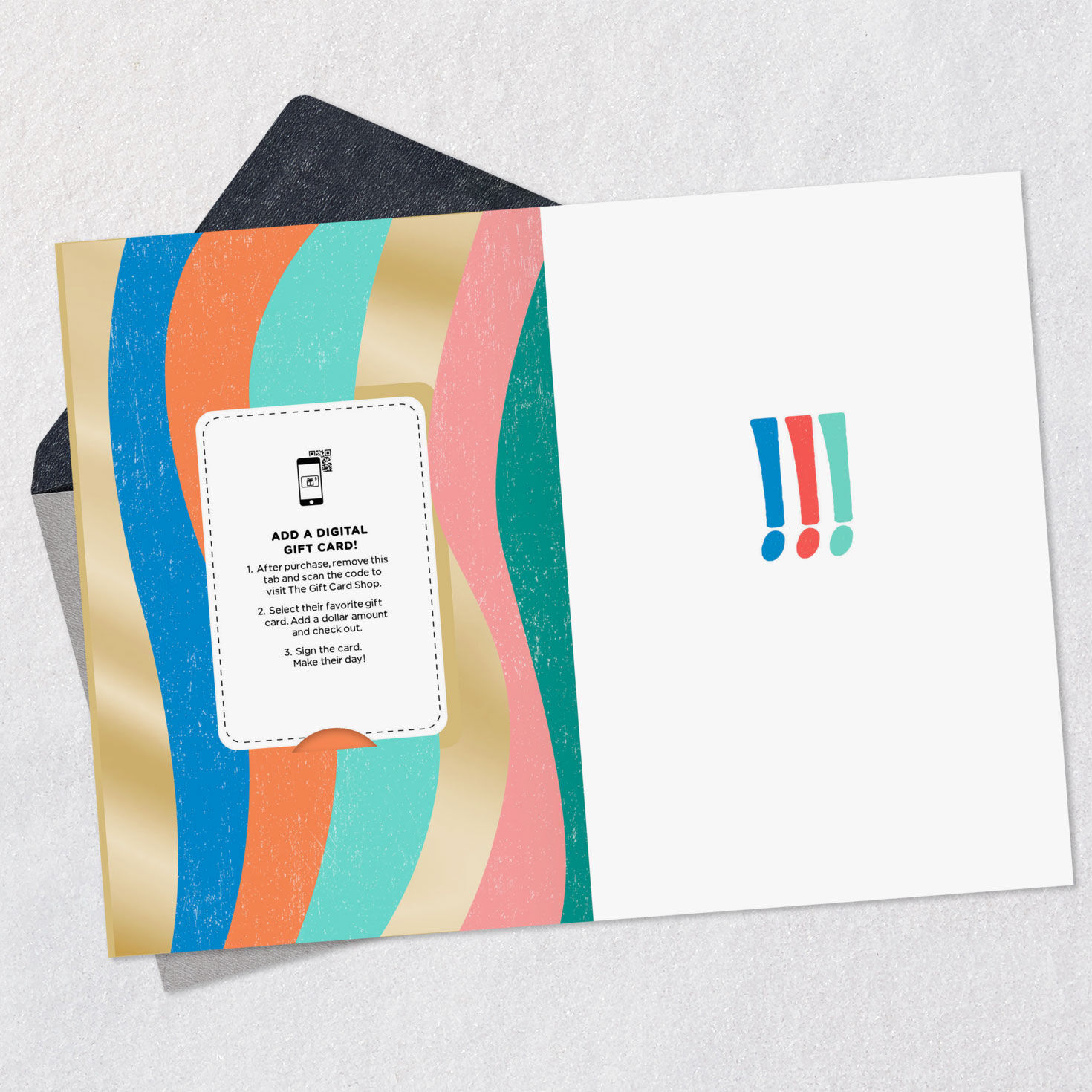 Hooray Gift Card Greeting Congratulations Card, , large image number 3