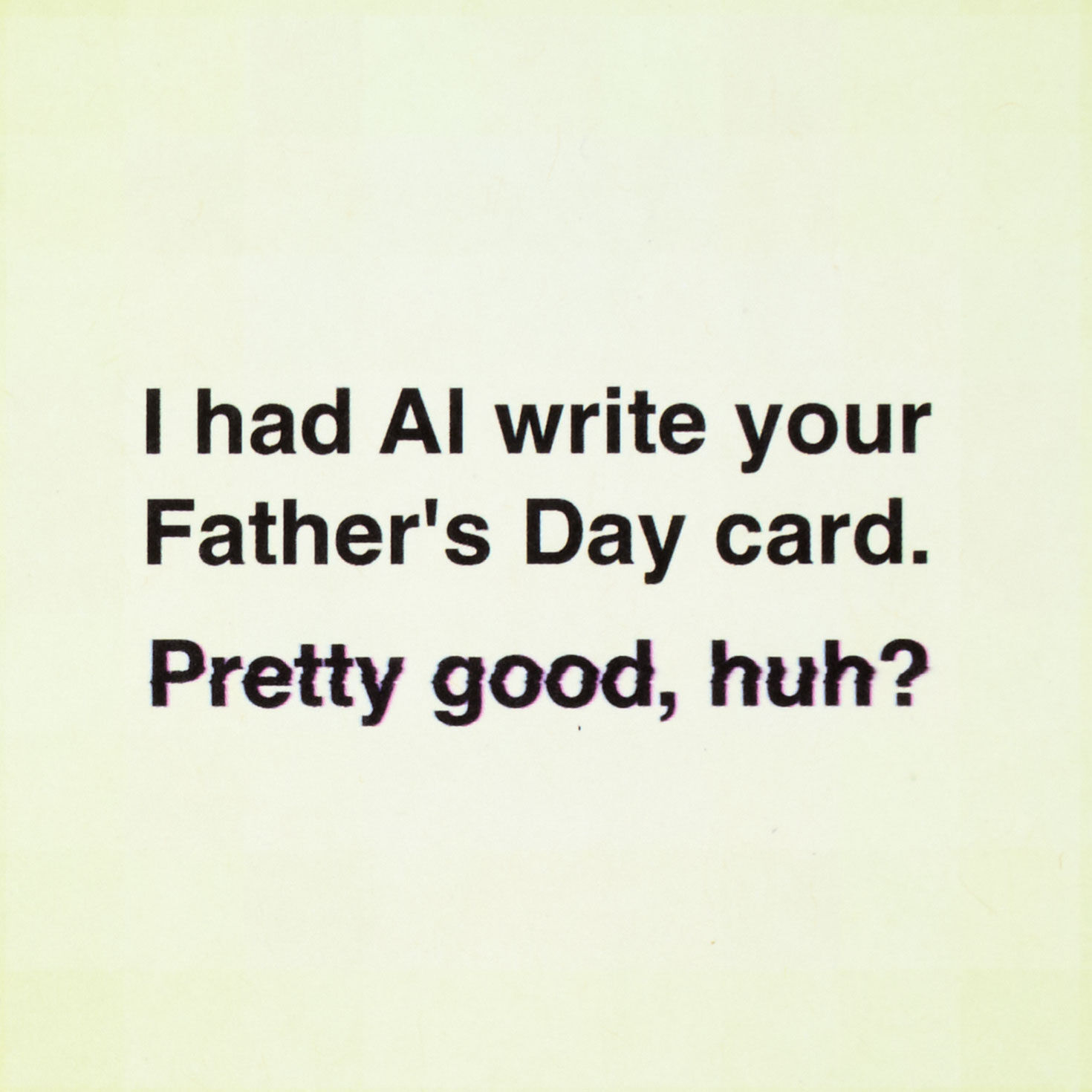 AI-Generated Deer in Field Funny Father's Day Card Sentiment image number 2