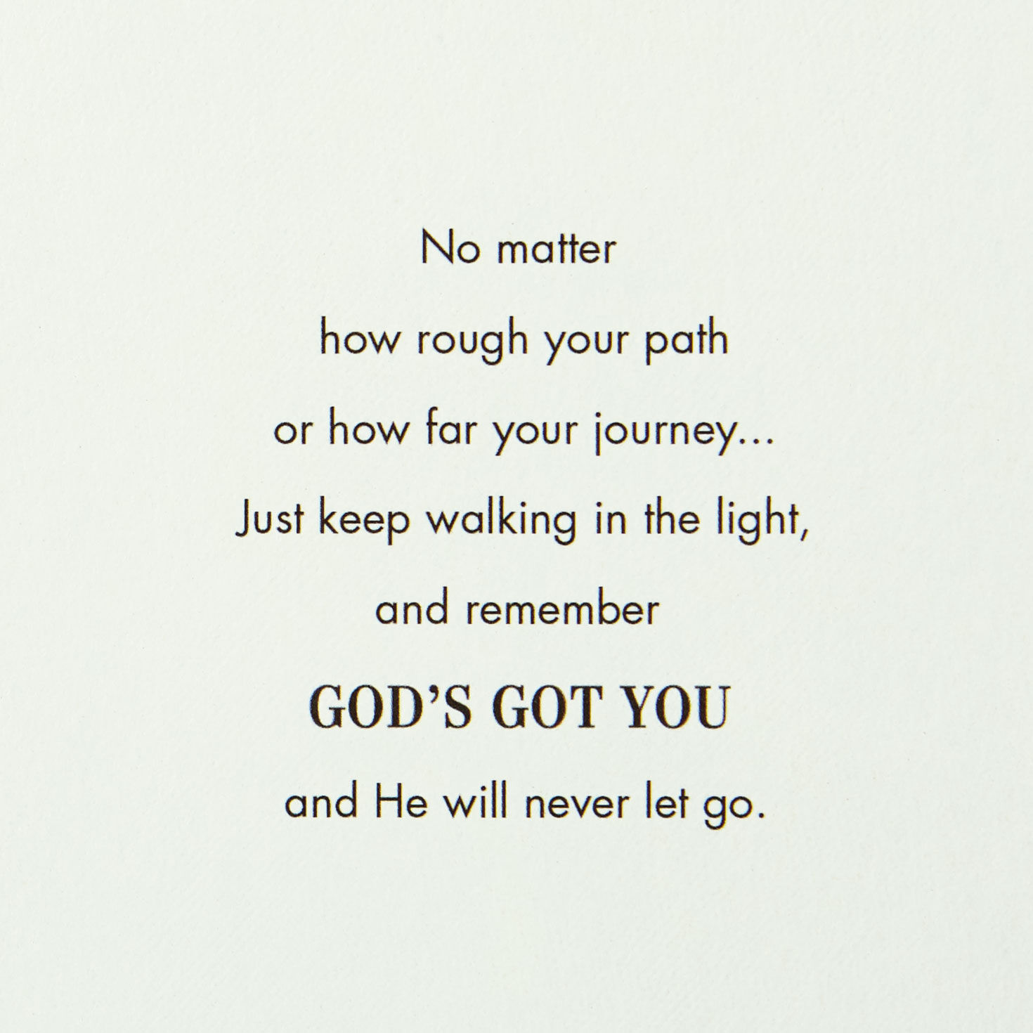 God's Got You Religious Encouragement Card With Bookmark for only USD 4.99 | Hallmark