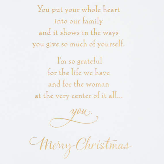 You're at the Center of It All Christmas Card for Wife, , large image number 2