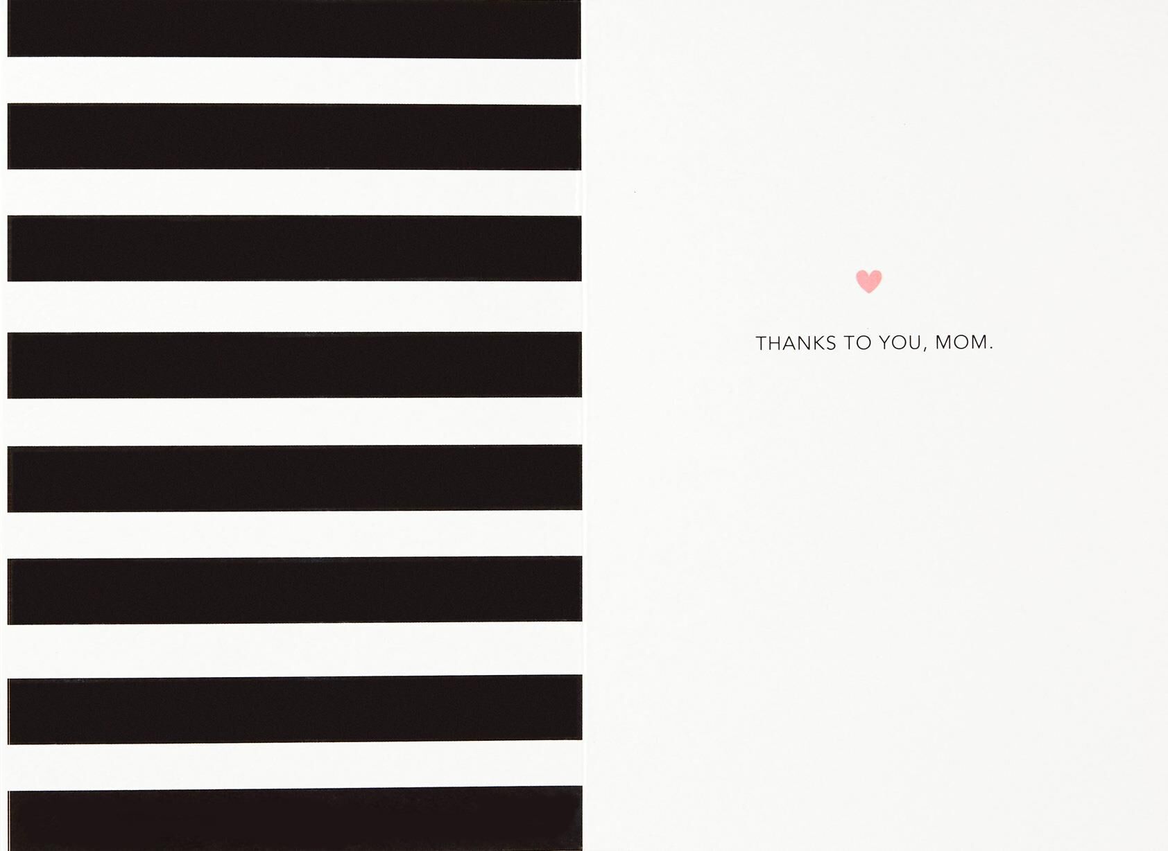 Grew Up Loved Mother's Day Card