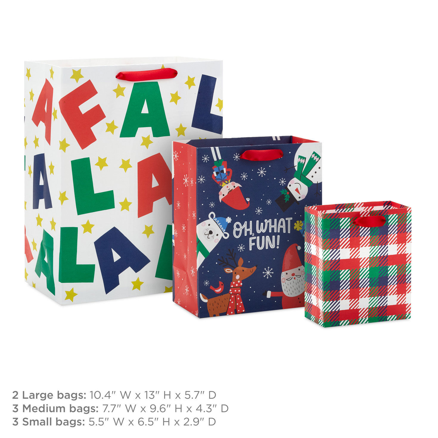 Fa La La Fun 8-Pack Assorted Gift Bag Bundle, , large image number 9