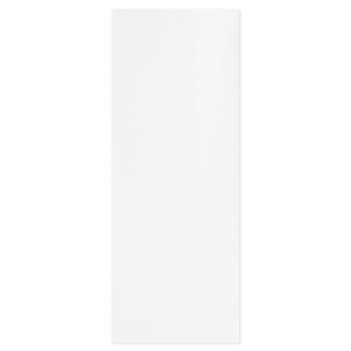 Solid White Tissue Paper, 6 sheets, 