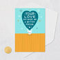 Blue Heart Critter Funny Love Card Card Front with Envelope and Gold Seal image number 5