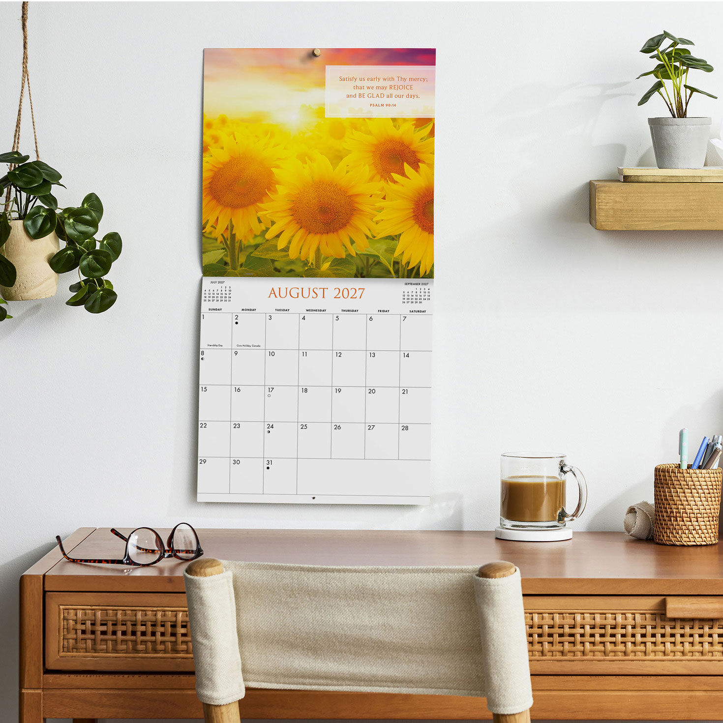 KJV Bible Verses 2027 12-Month Wall Calendar in use image number 5